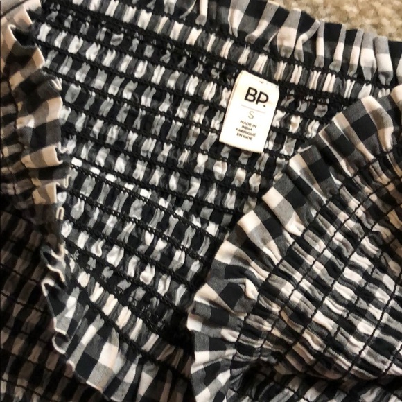 BP Off the Shoulder Gingham Print - Picture 2 of 4